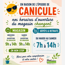 Canicule : le magasin et les dépôts adaptent leurs horaires